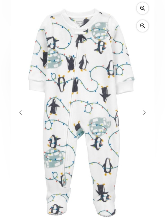Carter's Other - NWT! Carter’s Child of Mine Penguin Holiday Pajamas,, One-Piece, Baby Sz 6-9 mo